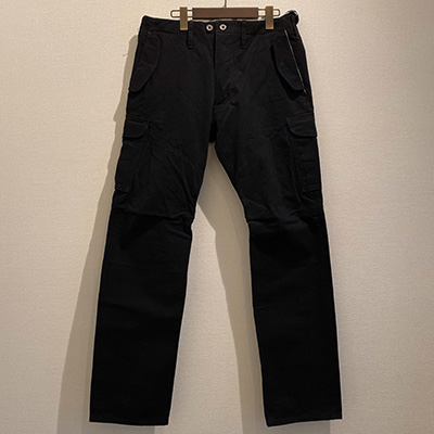 GERUGA GR-P-119 CARGO PANTS HEAVY CHINO BLACK