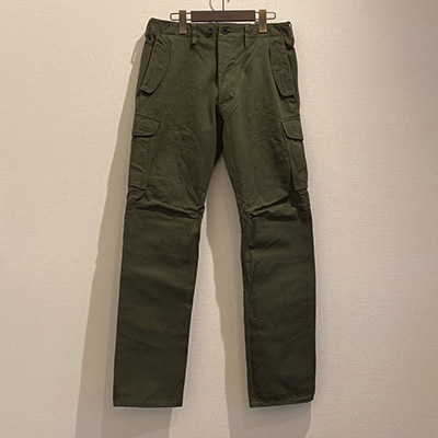 GERUGA GR-P-119 CARGO PANTS HEAVY CHINO KHAKI GREEN