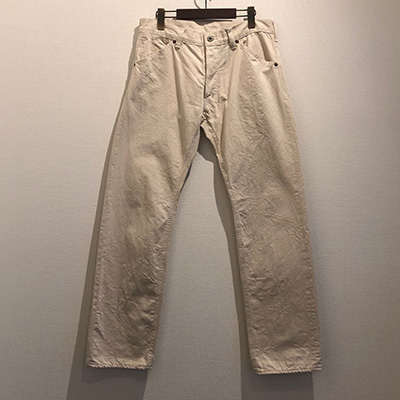 GERUGA GR-P-96 PP STRAIGHT PANTS DENIM ECRU