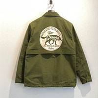 GERUGA GR-J-96A COACH JACKET THE MOTORCYCLE MAN REIGNS MOSS GREEN