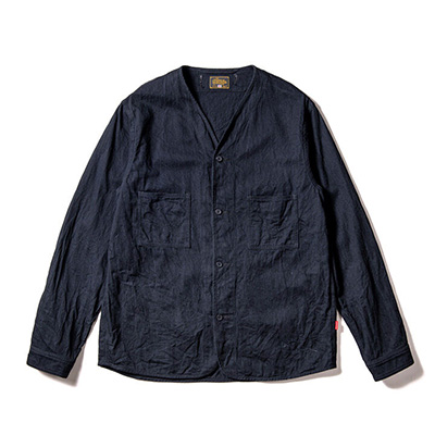 GERUGA GR-S-150 LINER SHIRTS LIGHT-DENIM BLACK×BLACK