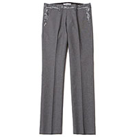 RUDE GALLERY 68381 HOPSACK TROUSERS PAISLEY GRAY