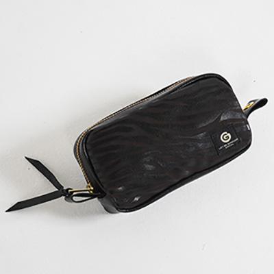 GAVIAL GVL-20AWA-0443 LEATHER POUCH BLACK