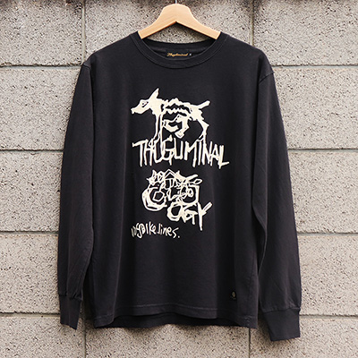 GAVIAL GVL-PG-29 thugliminalxGAVAL L/S TEE THUGLIMINALOGY BLACK