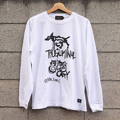 GAVIAL GVL-PG-29 thugliminalxGAVAL L/S TEE THUGLIMINALOGY WHITE