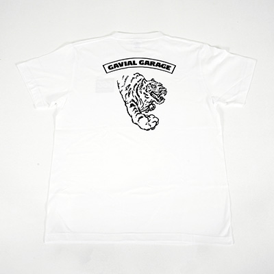 GAVIAL GARAGE GVL-GG-11 GARAGE TIGER TEE WHITE