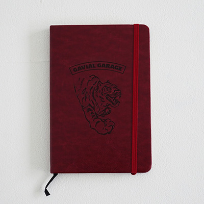 GAVIAL GARAGE GVL-GG-13 HARDCOVER NOTE TIGER RED