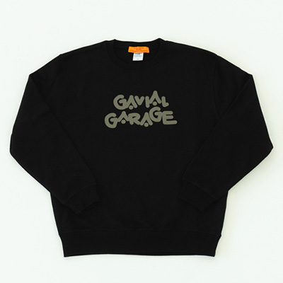 GAVIAL GARAGE GVL-GG-37 CREW NECK SWEAT ADULT SIZE BLACK