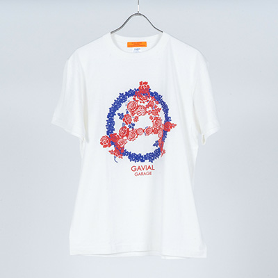 GAVIAL GARAGE GVL-GG-38 S/S TEE ANARCHY WREATH VANILLA