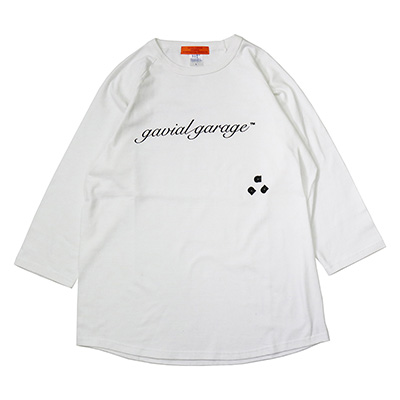 GAVIAL GARAGE GVL-GG-58 GARAGE 7S TEE LOGO WHITE