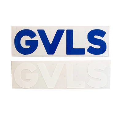 GVL-GG-85 CUTTING STICKERS SET OF 2 BLUE WHITE