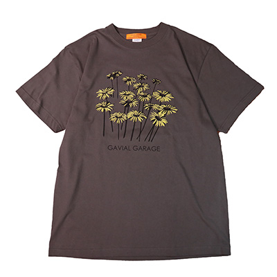 GAVIAL GARAGE GVL-GG-86 S/S TEE FLOWER H.BLACK
