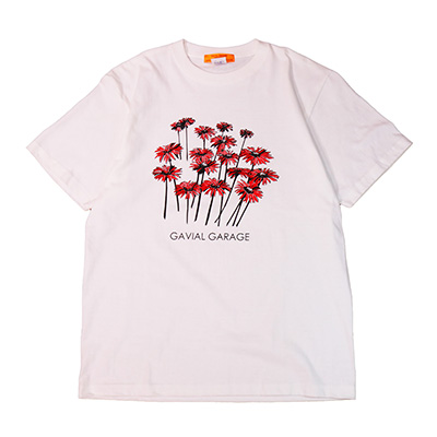 GAVIAL GARAGE GVL-GG-86 S/S TEE FLOWER VANILLA