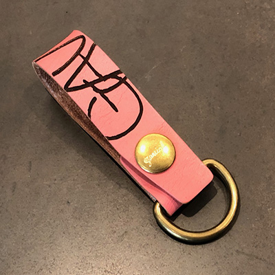 GVL-19SSA-0364 LEATHER KEY HOLDER PINK