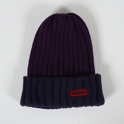 GAVIAL GVL-21AWA-0498 TOW-TONE KNIT CAP PURPLE