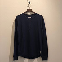 GVL-18AWT-0324 L/S HENRY NECK TEE NAVY