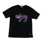 GVL-19SST-0346 WOLF & KNIFE TEE BLACK