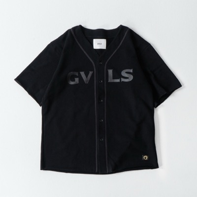 GVLS GAVIAL SWEAT BASEBALL SHIRTS BLACK