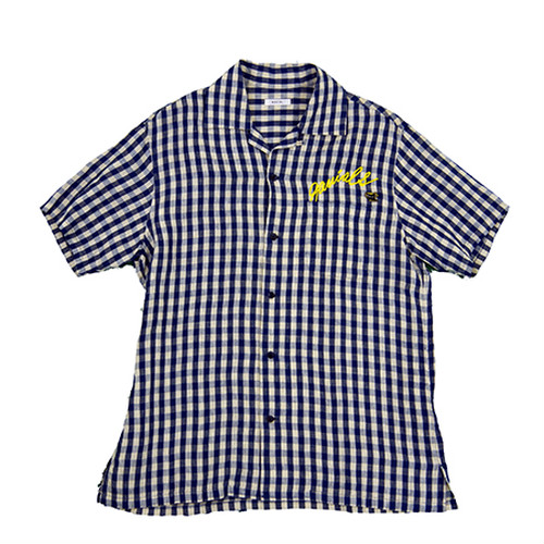 GVL-19SST-0351 S/S OPEN SHIRTS CHK BLUE