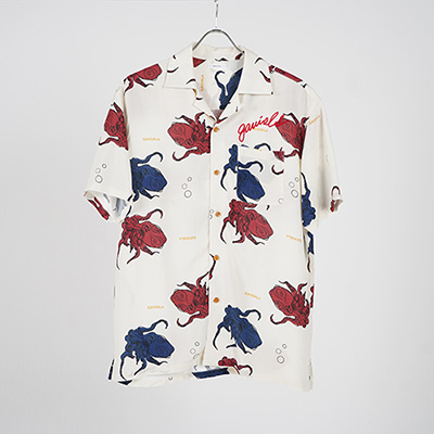 GAVIAL GVL-20SST-0404 OCTOPUS ALOHA SHIRTS CREAM