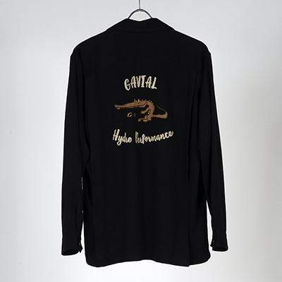 GAVIAL GVL-21AWT-0487 L/S BOWLING SHIRTS BLACK