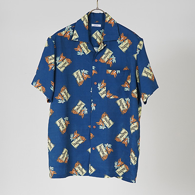 GAVIAL GVL-21SST-0462 S/S ALOHA SHIRTS HUGME NAVY