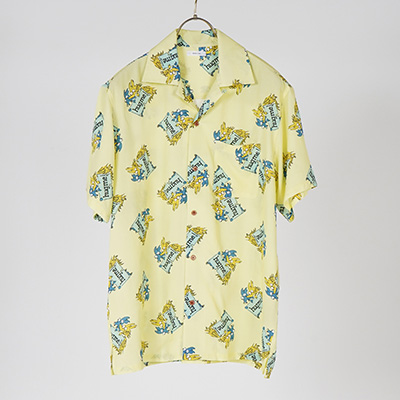 GAVIAL GVL-21SST-0462 S/S ALOHA SHIRTS HUGME YELLOW