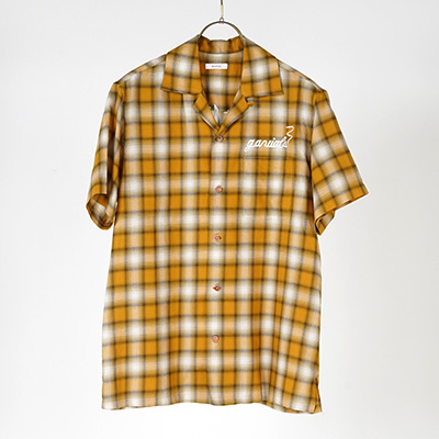 GAVIAL GVL-21SST-0464 S/S OPEN COLLAR SHIRTS YELLOW