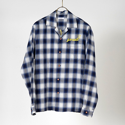 GAVIAL GVL-21SST-0465 L/S OPEN COLLAR SHIRTS BLUE