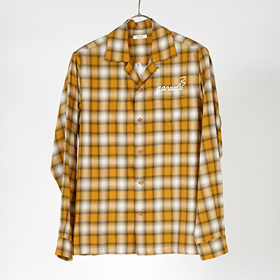 GAVIAL GVL-21SST-0465 L/S OPEN COLLAR SHIRTS YELLOW