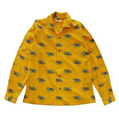 GAVIAL GVL-24SST-0632 L/S ALOHA SHIRTS YAMORI YELLOW