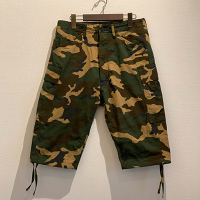 GERUGA GR-P-129 CARGO CAPRI PANTS RIP-STOP CAMO