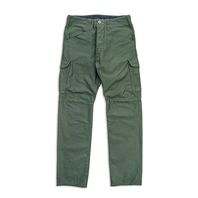 GERUGA GR-P-150 CARGO PANTS BACK-SATIN DARK-OLIVE