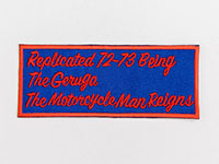 GERUGA GR-Z-28 CUSTOM WAPPEN THE MOTOR CYCLE MAN REIGNS BLUE