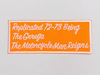 GERUGA GR-Z-28 CUSTOM WAPPEN THE MOTOR CYCLE MAN REIGNS ORANGE