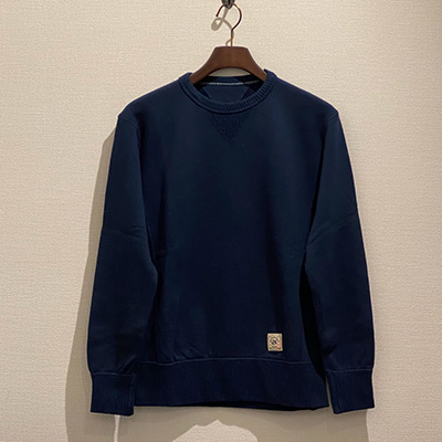 GERUGA GR-C-132 FLAT-SEEM SWEATSHIRTS SULFUR DYEING NAVY