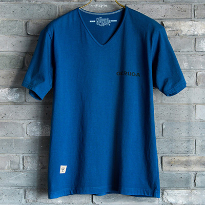 GERUGA GR-C-135 TANGUIS COTTON V-NECK T-S DARK-BLUE