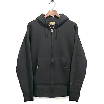 GERUGA GR-C-145B ZIP PARKA PLAIN BLACK