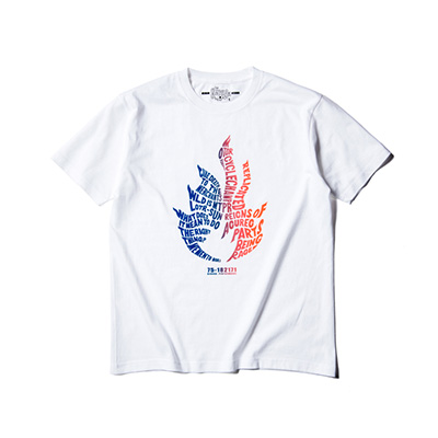 GERUGA GR-C-161 PRINT T-SHIRS FLAME WHITE