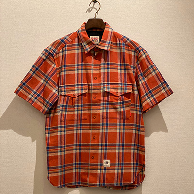 GERUGA GR-S-119 SNAP SHIRTS CHECK RED