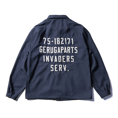 GR-S-155B RAGLAN STA-PREST SHIRTS INVADERS SERV NAVY