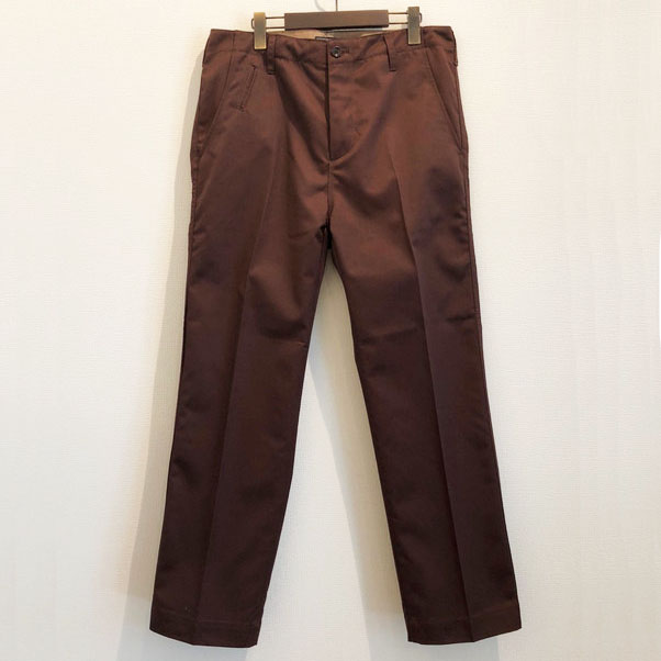 LOST CONTROL L18S1-3027 TWILL WIDE PANTS BROWN