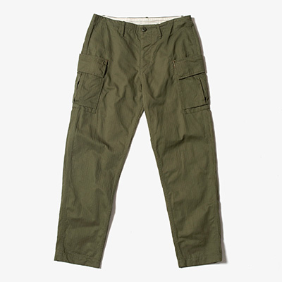 LOST CONTROL L22A3-3025 HERRINGBONE MONKEY PANT OLIVE