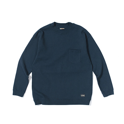 LOST CONTROL L21A2-1003 MOC NECK LS CUTSEWN INDIGO