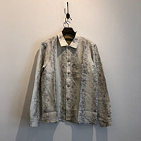 LOST CONTROL L18S1-2011 OPEN COLLAR LS SHIRTS FLOWER STRIPE KINARI