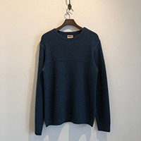 LOST CONTROL L18S1-7032 BASCKET KNIT SHIRTS INDIGO