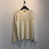 LOST CONTROL L18S1-7032 BASCKET KNIT SHIRTS IVORY