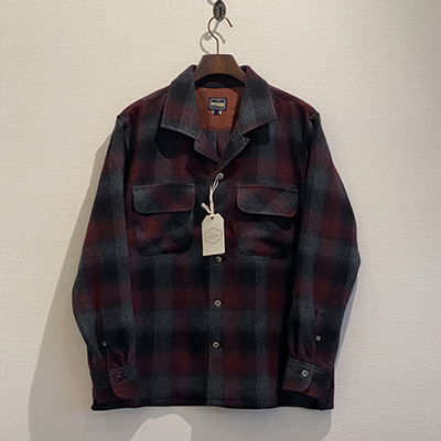 LOST CONTROL L20A2-2015 OPEN COLLAR CHECK SH BLACK×RED