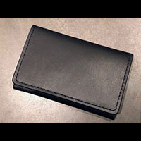 METAL JACKET CRB-CC01 C.R.B.別注 LEATHER CARD CASE NAVY