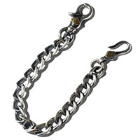 RUDE GALLERY BLACK REBEL BR1755 REBELS CHAIN SILVER/GOLD